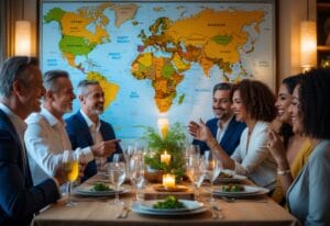 Read more about the article Sådan skaber du den perfekte middag med et verdenskort med navne som samtalestarter